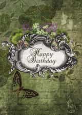 grunge botanist Birthday Card 21927 created by Stacey Belisle