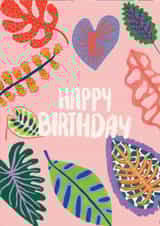 Floral Birthday card created by Jessica Morgan-Helliwell