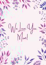 pretty pink Mothers Day Card 46972 created by ItsOnlyJonty