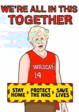 Lockdown Boris Just because Card 48582 created by Jessica East