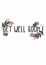 Get Well Soon floral card created by Designs by Amz