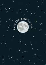 Over the moon for you congratulations card created by Bert & Co