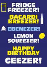 GEEZER created by Knees-up!