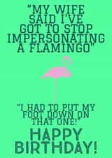 funny joke Birthday Card 12445 created by Knees-up!