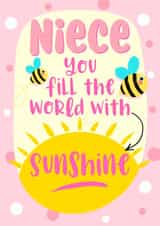 Niece you fill the world with sunshine created by Little Cat Creates