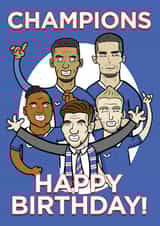 Rangers 55th Scottish Title Win Birthday Card created by Tom Sparke