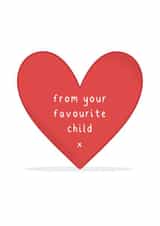 remind your parents who their favourite child really is with this card created by Bryony at SQUISHO