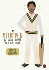 dad cricket Birthday Card 15730 created by InclusiviTwee