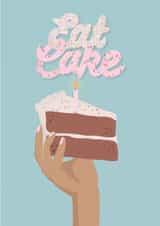 eat cake advice Birthday Card 21994 created by Chanelle marie