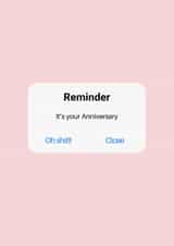 Anniversary Reminder Card created by Molly Cards UK