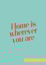 Home is wherever you are card created by Ester Keren Loza Pedrini