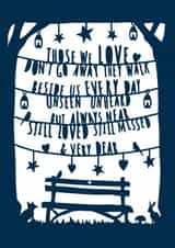 Heartfelt sympathy loss card created by Cloud Cuckoo Design