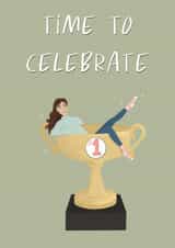 Time to celebrate Congratulations card created by Scribbled in Pink