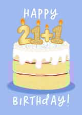 21+1 Birthday cake card created by The Cake Thief