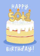 50+1 Birthday Cake Card created by The Cake Thief