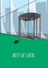 Best of luck New Job snail card created by Tom Ayliffe