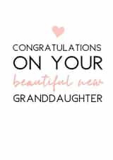congratulations on New Baby Card 5893 created by Word Up Creative