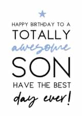 Son totally Birthday Card 5898 created by Word Up Creative