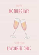 champagne clink Mothers Day Card 20929 created by Harriet Jones
