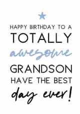Happy Birthday Grandson created by Word Up Creative