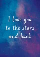 I love you to the stars and back - Heartfelt Anniversary Card created by This is Awesome