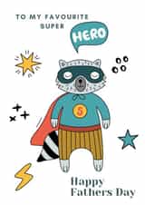 Superhero animal Father's Day Card created by Gingerworks