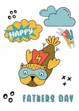 superhero dad Father's Day Card 48668 created by Gingerworks