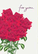 For You Bouquet of Red Roses card created by Holchester Designs