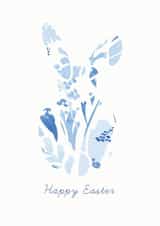 Floral Bunny Easter Card created by Freya Muir-Johns