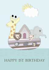Noahs Ark 1st Birthday Card created by Tigerlily Makes
