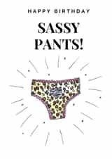 happy birthday sassy pants! created by doodlepuds