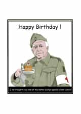 dads army comedy Birthday Card 21746 created by KTuohyArt