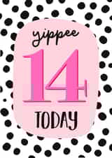 Yippee 15 today super cute dotty design created by Little Cat Creates