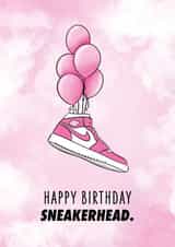 Pink Jordan 1 Sneakerhead Birthday Card created by Lauren Fernandes Designs