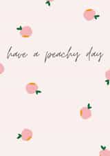 Classic Birthday Card - For Her - Peaches created by Katie Evans-Reader