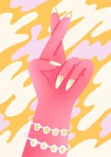 good luck Greeting Card created by Poppy Bignell