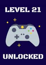 21st Birthday Card for A 21 Year Old Gamer created by Evezee