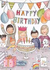 Happy Birthday Party  created by Love Lucy Illustration