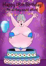 Happy 18th Birthday card created by Gary Jones