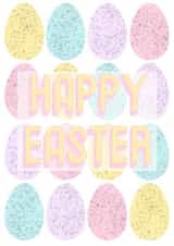 Happy Easter mini egg card created by Keira burrell
