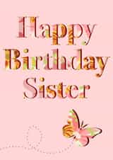 Pretty Birthday Card for your sister created by Charlotte Elizabeth