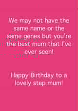 Step Mum Birthday Card created by Fee Fee