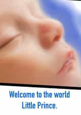 New baby boy. Welcome to the world little prince created by Julia Griffith