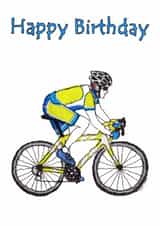 Cycling Birthday Card created by @JaneBuurmanHandmade
