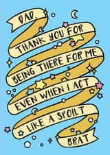 Thank You Dad Funny Blue Fathers Day created by CoconuTacha