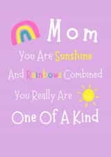 Happy birthday mum you are sunshine and rainbows combined created by Purplepanda