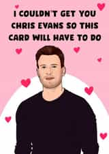 Funny Birthday/Valentine's Day Card - Chris Evans - Hearts created by Pink + Pip