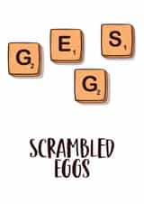 Scrambled eggs Card created by Prints With Personality