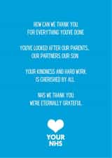 Thank You NHS Poem created by Hannah Green