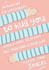 Hugs and Snacks thinking of you card created by Belly Flops 